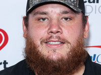 Luke Combs poses in the press room at the 2022 iHeartRadio Music Festival - Night 2 held at the T-Mobile Arena on September 24, 2022 in Las...