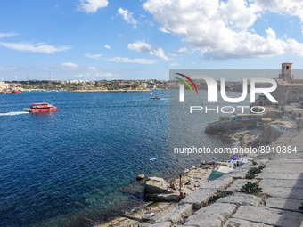  General area of the sea coast is seen in Valletta , Malta on 21 September 2022  (