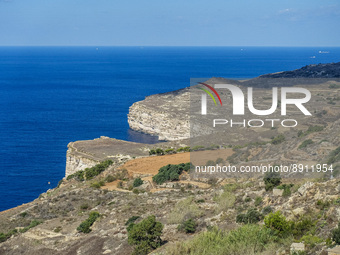 Removal of car wrecks from Dingli Cliffs by the Firemans and Civil Protection Unit is seen in Dingli, Malta on 24 September 2022 Dingli Clif...
