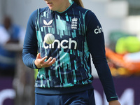 LONDON ENGLAND - SEPTEMBER 24 :England Women's Sophie Ecclestone  during Women's One Day International Series match between England Women ag...
