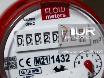 A gas meter is seen in Warsaw, Poland on 27 September, 2022. Gas prices in Europe have fallen after months of record high prices following R...