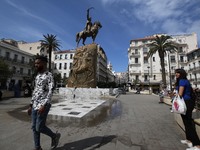 People visit Place Emir Abdelkader, in Algiers, Algeria on September 26, 2022, World Tourism Day is celebrated annually on September 27. The...