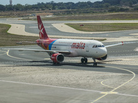 Air Malta Airbus A320-214 reg. no. 9H-AEP taxiing is seen in Luqa, Malta on 25 September 2022 Malta International Airport  is the only airpo...