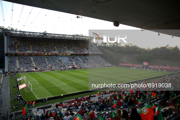 General view ahead of the UEFA Nations League Group A2 football match between Portugal and Spain, at the Municipal Stadium in Braga, Portuga...
