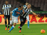 Allan of SSC Napoli during the italian Serie A football match between SSC Napoli and Udinese at San Paolo Stadium on November 08, 2015 in Na...