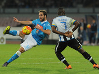 Gonzalo Higuain of SSC Napoli during the italian Serie A football match between SSC Napoli and Udinese at San Paolo Stadium on November 08,...