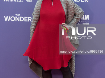 LONDON, UNITED KINGDOM - OCTOBER 07, 2022: Emma Donoghue attends the European Premiere of 'The Wonder' at the Royal Festival Hall during the...