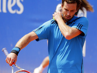 BARCELONA-SPAIN -25 April: Gulbis in the 1/4 final match between Gabiashvili and Gulbis, for the Barcelona Open Banc Sabadell, 62 Trofeo Con...