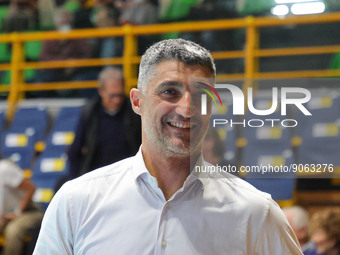 Andrea Giani head coach (Valsa Group Modena) during the Volleyball Italian Serie A Men Superleague Championship Leo Shoes Modena vs Allianz...