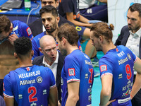 Time Out (Allianz Milano) during the Volleyball Italian Serie A Men Superleague Championship Leo Shoes Modena vs Allianz Milano on October 2...