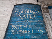 Doughnut Vault building in Chicago, United States, on October 16, 2022. (