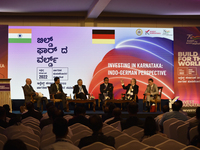 Indo-German perspective panel discussion on the Indo German perspective,  from Left to Right, Stefan Halusa (Director General at Indo-German...