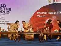 Panel Discussion on Advancing 'Towards Gender Equality' at Global Investors Meet 2022, in Bangalore, India, 03 November, 2022. The panel dis...