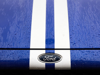 Ford emblem is seen on the car in Krakow, Poland on November 10, 2022. (