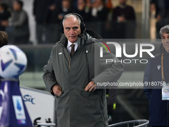 Marco nosotti, italian journalist for sky sport during the italian soccer Serie A match Hellas Verona FC vs Juventus FC on November 10, 2022...