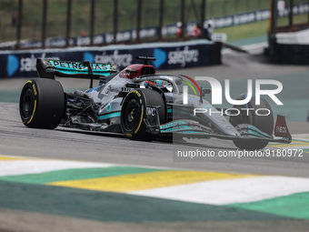 63 RUSSELL George (gbr), Mercedes AMG F1 Team W13, action during the Formula 1 Heineken Grande Premio de São Paulo 2022, Sao Paulo Grand Pri...