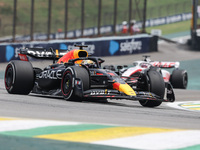 01 VERSTAPPEN Max (nld), Red Bull Racing RB18, action during the Formula 1 Heineken Grande Premio de São Paulo 2022, Sao Paulo Grand Prix Gr...