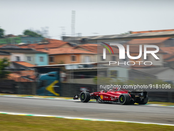16 LECLERC Charles (mco), Scuderia Ferrari F1-75, action during the Formula 1 Heineken Grande Premio de São Paulo 2022, Sao Paulo Grand Prix...