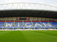 General view of the DW Stadium during the Sky Bet Championship match between Wigan Athletic and Blackpool at the DW Stadium, Wigan on Saturd...