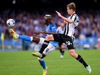 Victor Osimhen of SSC Napoli and Jaka Bijol of Udinese Calcio compete for the ball during the Serie A match between SSC Napoli and Udinese C...