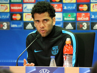 BARCELONA -november 23- BARCELONA: Dani Alves in the press conference previous to the Champions League match against Roma. Photo: Joan Valls...