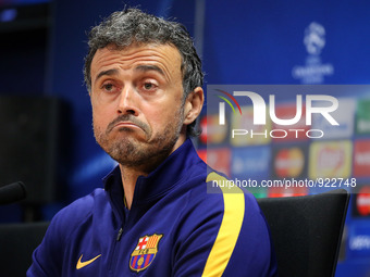 BARCELONA -november 23- BARCELONA: Luis Enrique Martinez in the press conference previous to the Champions League match against Roma. Photo:...