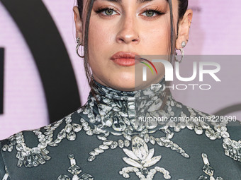 Lauren Jauregui arrives at the 2022 American Music Awards (50th Annual American Music Awards) held at Microsoft Theater at L.A. Live on Nove...