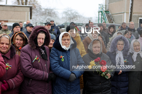 IVANO-FRANKIVSK REGION, UKRAINE - NOVEMBER 20, 2022 - Participants are pictured during the opening of the Warmth of the Winged Soul rehabili...