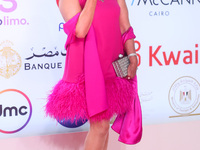  Egyptian actor Layla Elwy attends the end of the 44th Cairo International Film Festival at Cairo Opera House on November 22, 2022 in Cairo,...