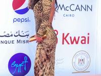  Egyptian actor Nechole saba attends the end of the 44th Cairo International Film Festival at Cairo Opera House on November 22, 2022 in Cair...