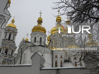 Cathedral of the Dormition in Kyiv Pechersk Lavra, Ukraine, November, 2022 (