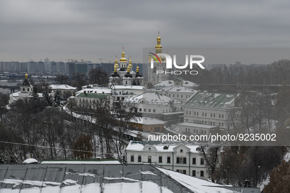 General view of Kyiv Pechersk Lavra, Ukraine, November, 2022 