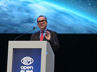 Ron Popper, CEO, Global Business Initiative on Human Rights, speaks in Krakow, during the Open Eyes Economy Summit 2022. 
On Tuesday, Novemb...