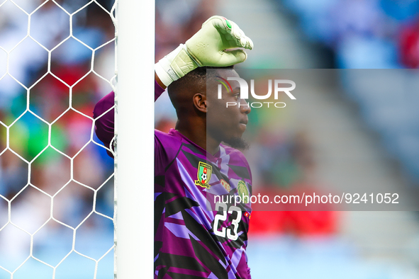 Andre Onana CMR during the World Cup match between Switzerland vs Cameroon , in Doha, Qatar, on November 24, 2022. 