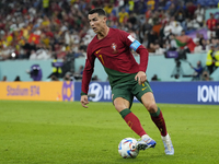 Cristiano Ronaldo Centre-Forward of Portugal controls the ball during the FIFA World Cup Qatar 2022 Group H match between Portugal and Ghana...