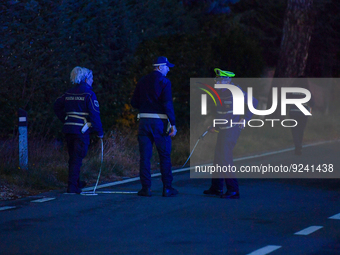 Fatal accident on the Terminillese, an 18-year-old boy died after a collision on his motorbike. Local Police investigation, Rieti, 24 Novemb...