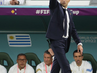 Coach of Uruguay Diego Alonso during the FIFA World Cup 2022, Group H football match between Uruguay and Korea Republic on November 24, 2022...
