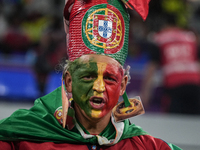 Fan of Portugal team during FIFA World Cup Qatar 2022  Group H football match between Portugal and Ghana at Stadium 974 in Doha on 24 Novemb...