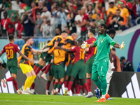 (1) ZIGI Lawrence Ati goalkeeper for Ghana team action after (15) of Portugal team score third goal during FIFA World Cup Qatar 2022  Group...