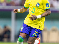 Neymar  during the World Cup match between Brasil v Serbia, in Lusail, Qatar, on November 24, 2022. (
