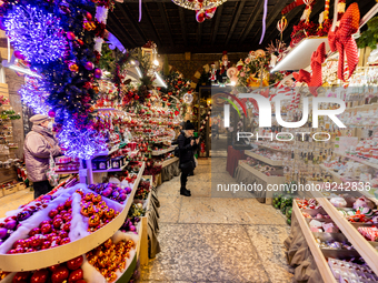 A general view of the Chirstmas Market in Verona, Italy, on November 24, 2022.  (
