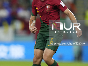 Raphael Guerreiro Left-Back of Portugal and Borussia Dortmund during the FIFA World Cup Qatar 2022 Group H match between Portugal and Ghana...