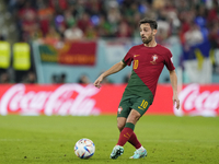 Bernardo Silva Attacking Midfield of Portugal and Manchester City does passed during the FIFA World Cup Qatar 2022 Group H match between Por...