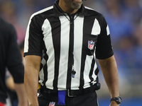 line judge Julian Mapp (10) is seen during the first half of an NFL football game between the Detroit Lions and the Buffalo Bills in Detroit...