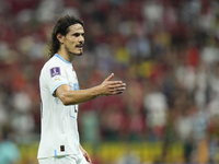 Edinson Cavani Centre-Forward of Uruguay and Valencia CF during the FIFA World Cup Qatar 2022 Group H match between Portugal and Uruguay at...