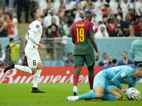 Rodrigo Bentancur Central Midfield of Uruguay and Tottenham Hotspur lament a failed occasion during the FIFA World Cup Qatar 2022 Group H ma...