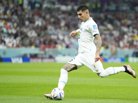 Mathias Olivera Left-Back of Uruguay and SSC Napoli does passed during the FIFA World Cup Qatar 2022 Group H match between Portugal and Urug...