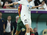 Federico Valverde Central Midfield of Uruguay and Real Madrid in action during the FIFA World Cup Qatar 2022 Group H match between Portugal...