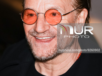 Bono of U2 arrives at Che Tempo Che Fa tv show on November 27, 2022 in Milan, Italy (