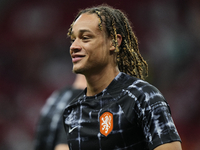 Xavi Simons attacking midfield of Netherlands and PSV Eindhoven during the warm-up before the FIFA World Cup Qatar 2022 Group A match betwee...